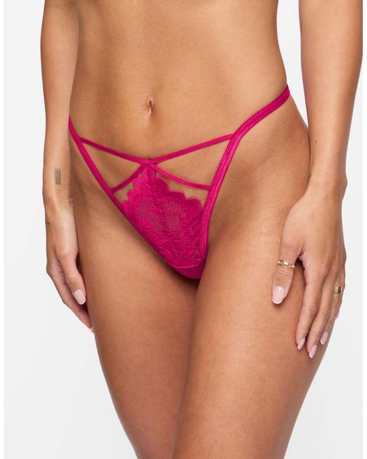 Ann Summers Red Desirable Crotchless Set