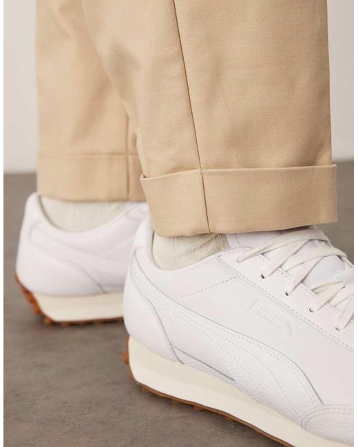 ASOS Natural Smart Oversized Tapered Cotton Chino Trousers for men