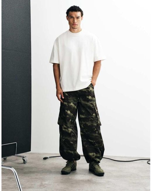 Adidas Originals White Loose Fit Trousers for men