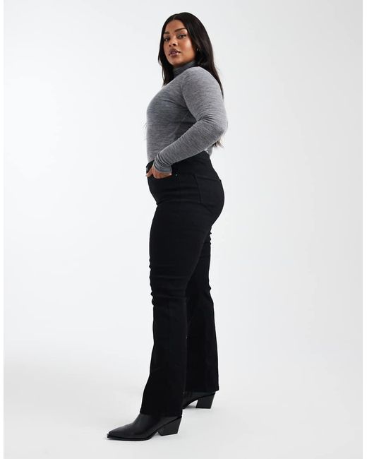 ONLY Black Sally High Waisted Flare Jeans