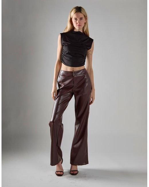 Glamorous Black High-Neck Crop-Top