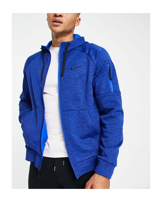Nike Therma-fit Hoodie in Blue for Men | Lyst Australia