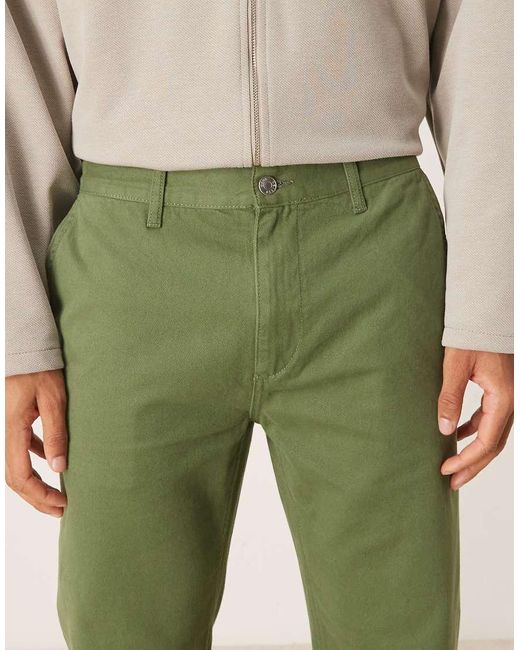 ASOS Green Straight Fit Chino for men