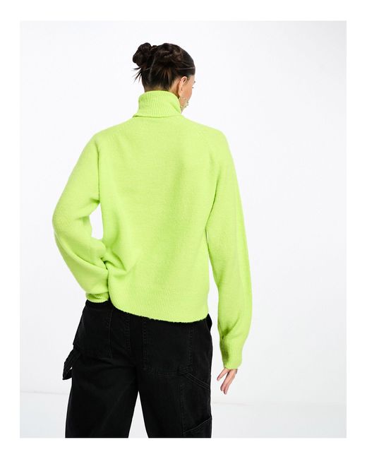 Something New Green X Lame. Cobain High Neck Knitted Jumper