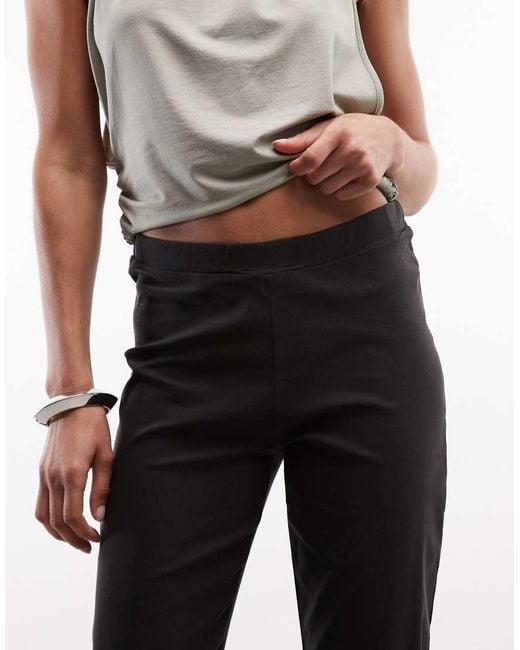 Daisy Street Black Low Rise Capri's