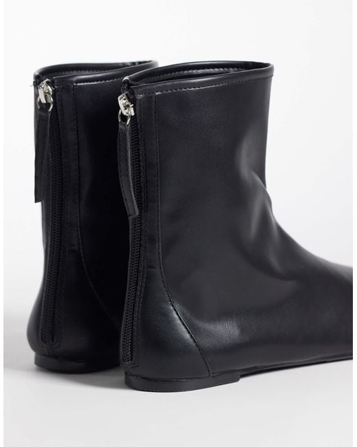 SEQWL Black Refined Ankle Boots