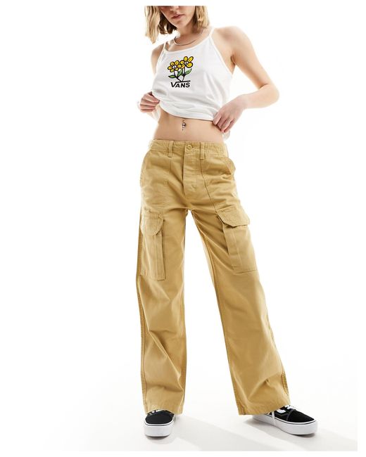 Arroyo - pantaloni cargo a fondo ampio color cuoio di Vans in Natural
