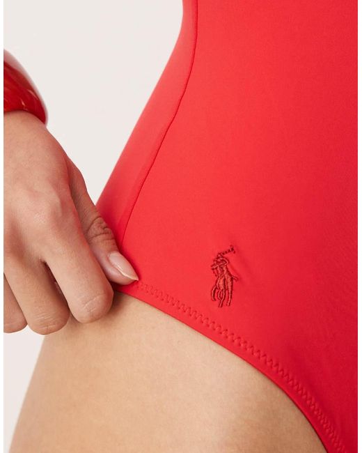 Polo Ralph Lauren Red Colour Shop Martinique Swimsuit