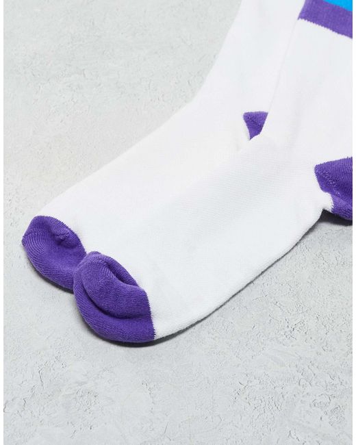 Rainbow road - chaussettes OOSC en coloris White