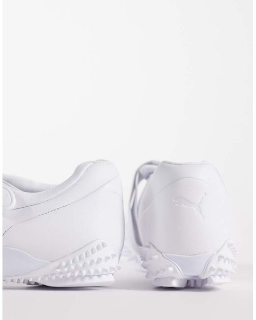 PUMA White Mostro Fey Leather Trainers