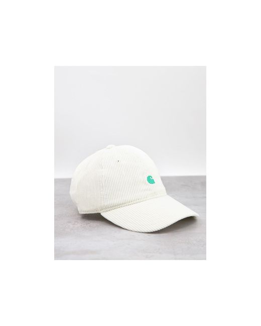 Carhartt  Casquette noire en velours côtelé