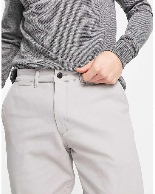 Chinos Grises De Corte Slim De Jack & Jones de hombre de color Gray