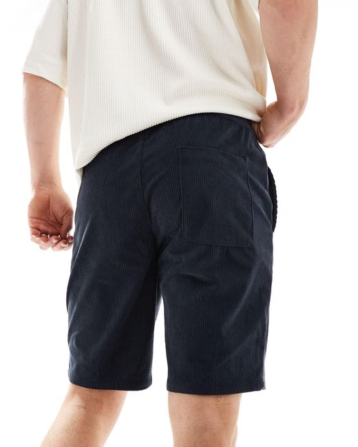 Only & Sons – cord-shorts in Blue für Herren