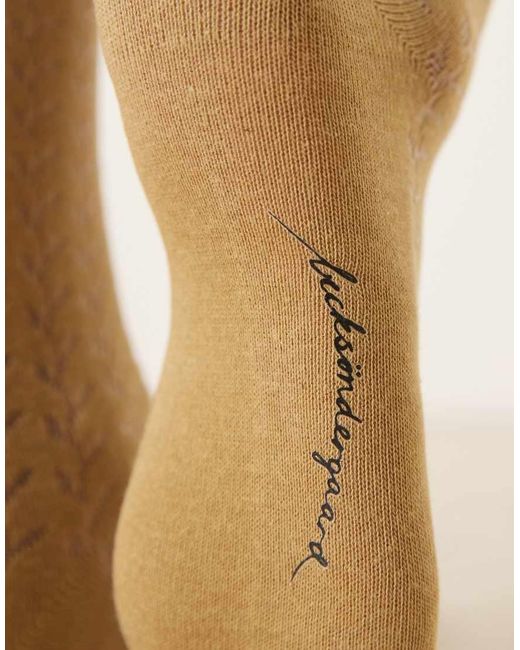 Becksöndergaard Natural Pointelle Frill Socks