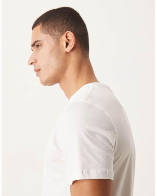 ASOS White Premium Supima Cotton Regular Fit T- Shirt for men