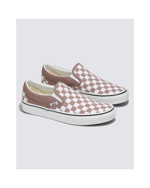 Vans White Slip-on Checkerboard Sneakers
