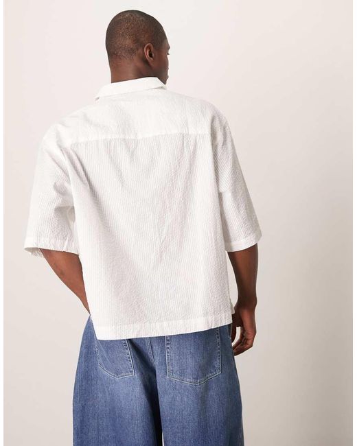 Camicia Oversize Squadrata di ASOS in White da Uomo