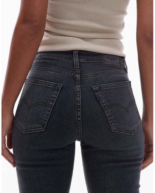 Levi's Blue 721 Skinny Jeans High Rise