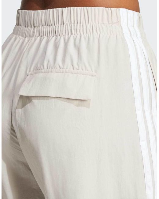 Adidas Originals Natural Essentials 3-Stripes Lifestyle Woven Parachute Tracksuit Bottoms