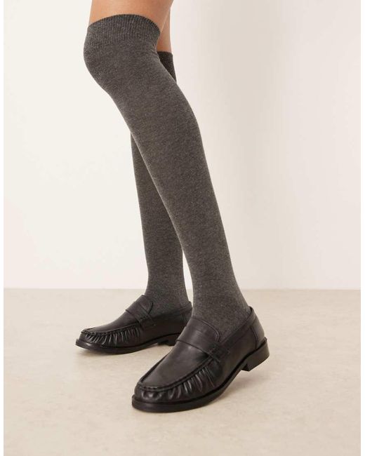 ASOS Natural Over The Knee Socks