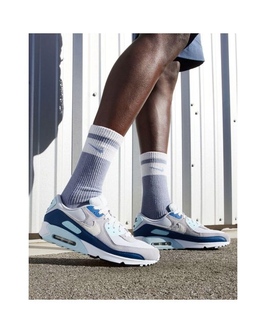 Nike Blue Air Max 90 Sneakers for men