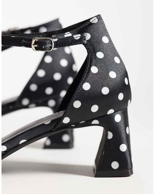 Glamorous White Heeled Mary Janes