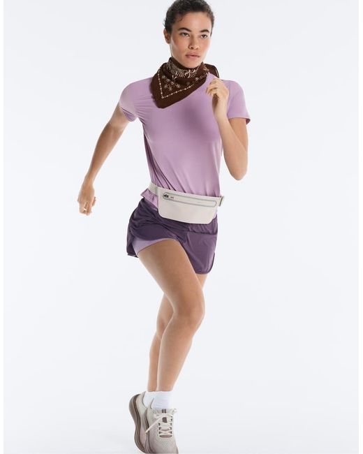 Oysho Purple Short-sleeved Technical T-shirt