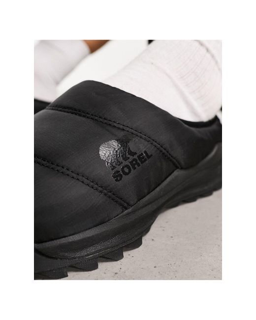 Sorel Black Onz Rmx Puffy Slip-on Shoes for men