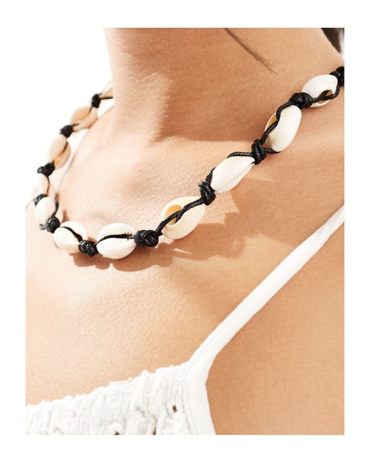 Pieces Natural Faux Shell Necklace
