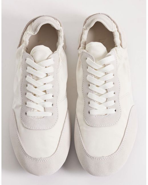 Mango White – flache sneaker-pumps