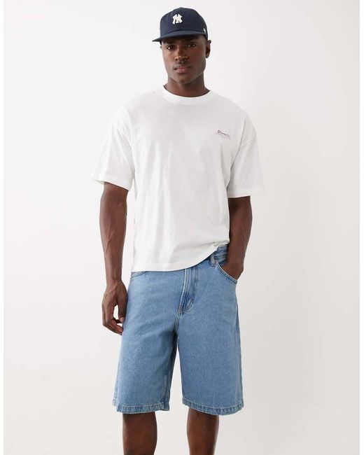 Cotton On Blue baggy Denim Short for men