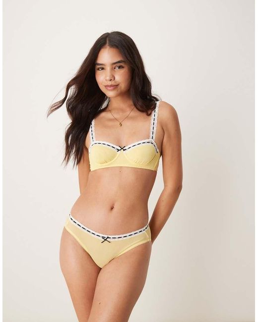 Free People Brown So Sweet Balconette Bra