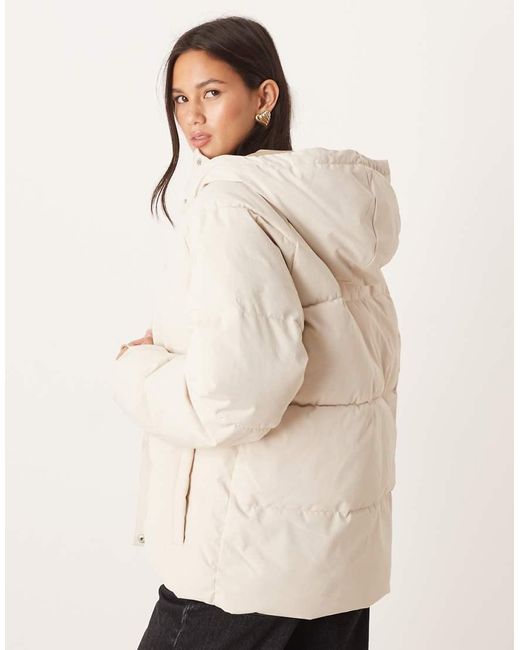 JJXX Natural Hooded Puffer Jacket