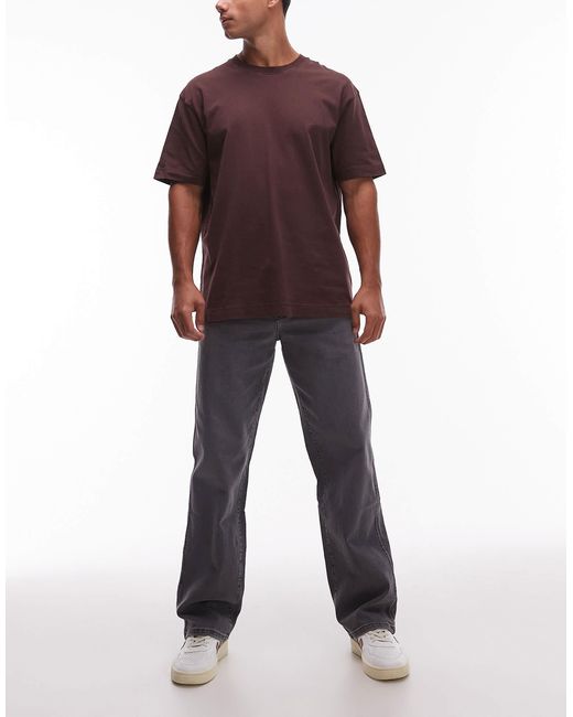 Jean droit ample - délavé Wrangler pour homme en coloris Red