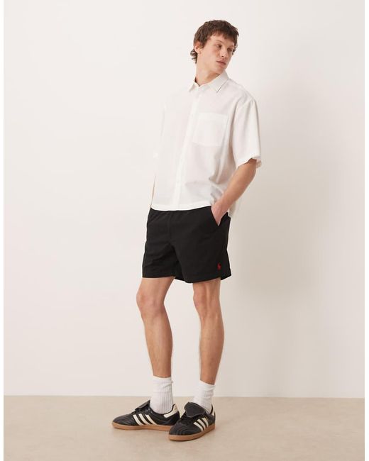 Polo Ralph Lauren White Icon Logo Shorts for men