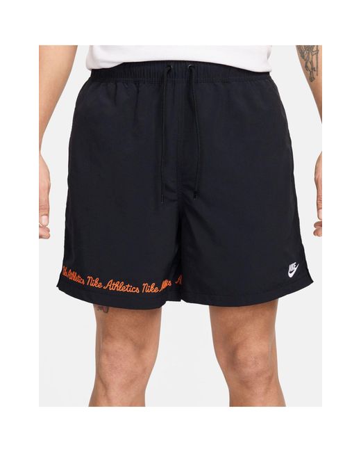 Nike Black Club Varsity Shorts for men