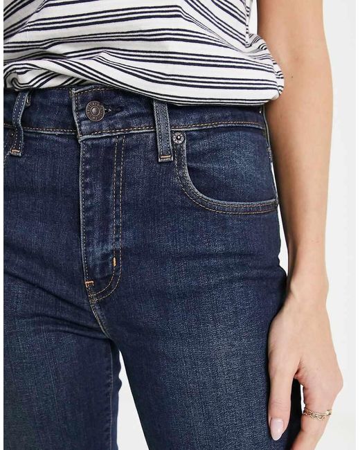 Levi's Blue 726 Flare High Rise Jeans