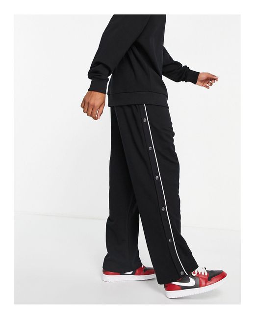 ASOS Co-ord Oversized Straight Leg joggers With Poppers And Piping in ...