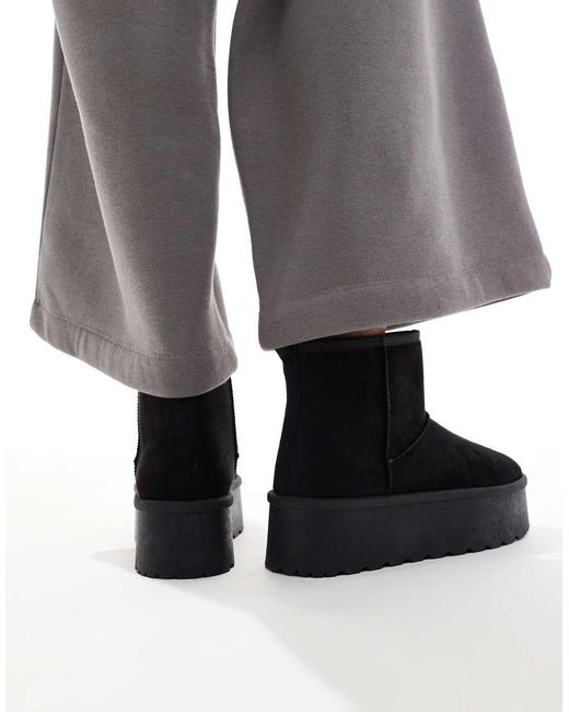SEQWL Black Flatform Boots