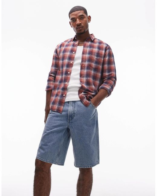 Levi's Blue Workwear Capsule 568 Loose Fit Denim Carpenter Shorts for men