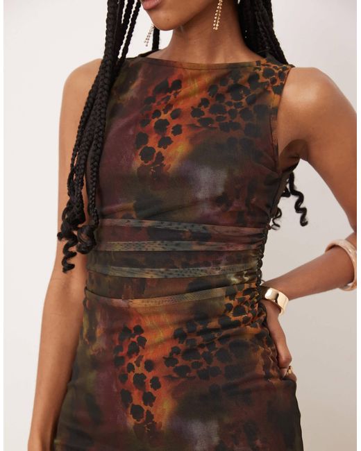 Isabelle Pennington Edmead Natural Isabelle Pennington-edmead Marigot Mesh Midaxi Dress
