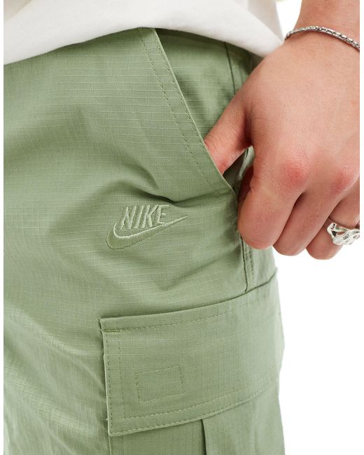 Nike – club – cargoshorts aus webstoff in Green für Herren