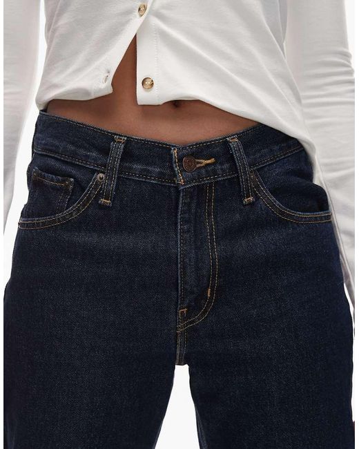 Levi's Blue Middy Loose Boot Jeans