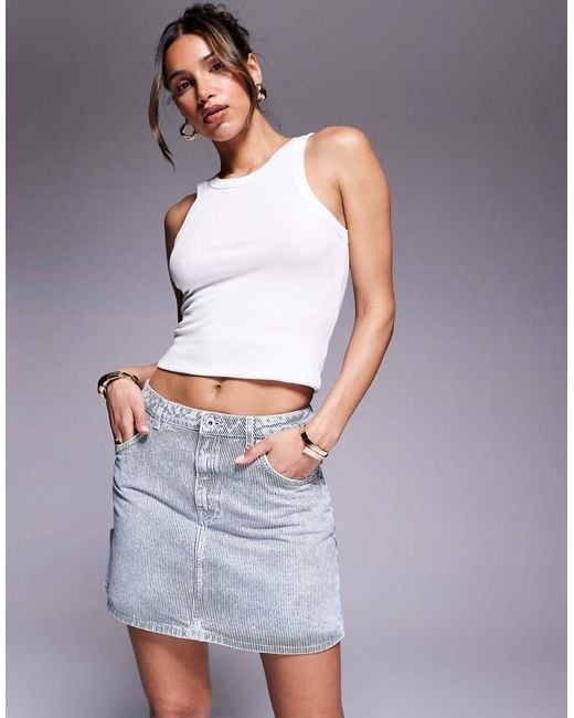 HUGO Denim Rok in het Blue