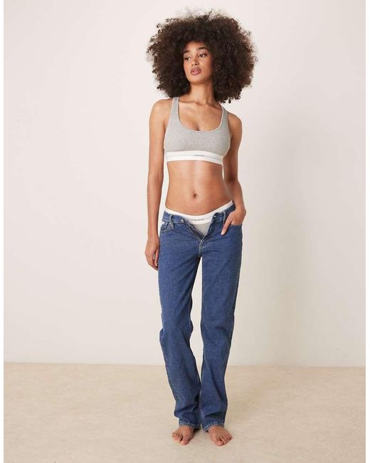 Calvin Klein Brown Modal Rib Bralette