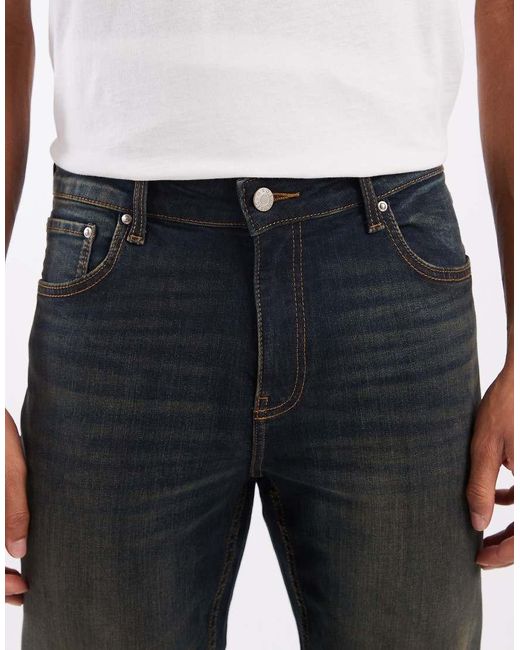 ASOS Blue Skinny Fit Jeans With Tint for men