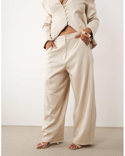 ASOS Natural Curve Co-ord Tailored Trousers