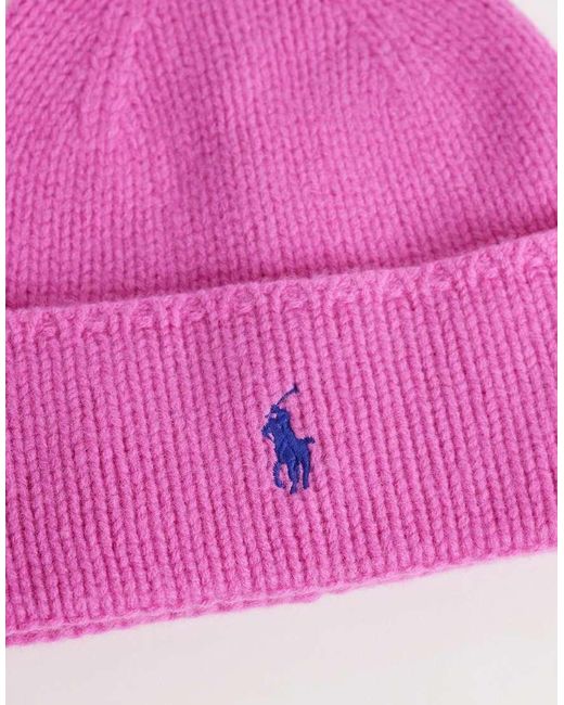 Polo Ralph Lauren Pink Pony Beanie Hat
