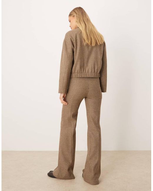 Mango Natural Gina Wool Mix High Waist Pleat Front Trouser Co-ord