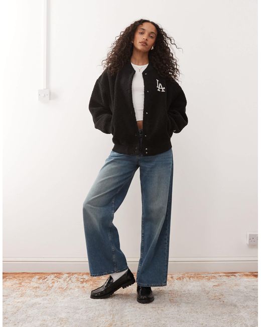 Bomber en sherpa à motif la dodgers KTZ en coloris Black